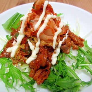 牛焼肉キムチマヨ丼